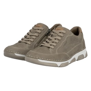 Pantofi barbati bej casual piele naturala cu talpa joasa Rieker 15900-25-Bej