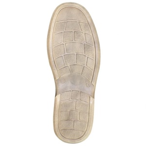 Pantofi barbati bej casual piele naturala perforati cu talpa joasa Nicolis 70864-Bej