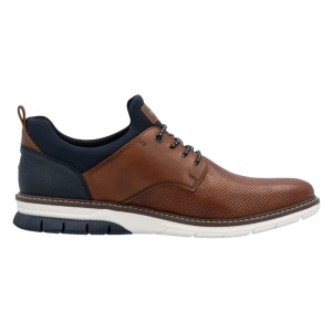 Pantofi barbati maro casual piele naturala cu talpa joasa Rieker 14450-22-Maro