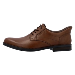 Pantofi barbati, maro, casual, piele naturala, cu toc, Rieker 10353-24-Maro