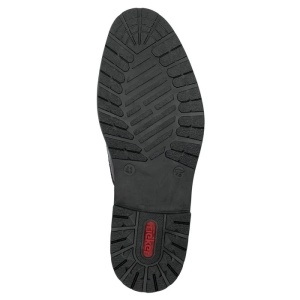 Pantofi barbati maro casual piele naturala cu toc Rieker 14654-25-Maro