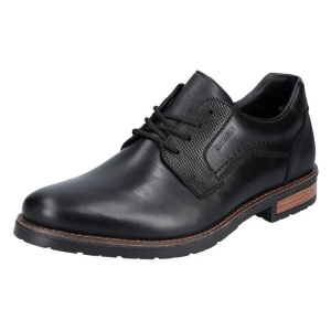 Pantofi barbati negru casual piele naturala cu toc Rieker 14603-00-Negru