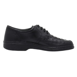 Pantofi barbati negru casual piele naturala perforati cu talpa joasa Otter OT27823V-01-N-Negru