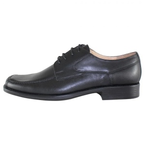 Pantofi barbati, negru, eleganti, piele naturala, cu toc, Nevalis 446-S-Negru