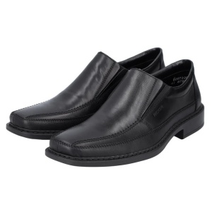 Pantofi barbati negru eleganti piele naturala cu toc Rieker B0873-00-Negru