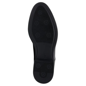 Pantofi barbati negru eleganti piele naturala cu toc Silesco 121-T-S-Negru