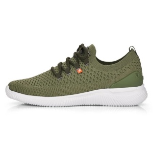 Pantofi barbati, verde, sport, textil, cu talpa joasa, Rieker 07402-54-Verde