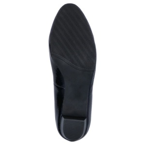Pantofi dama albastru elegant piele ecologica lacuita cu toc Rieker 44650-14-Albastru
