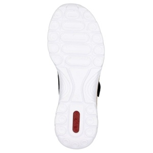 Pantofi dama albastru inchis casual piele ecologica cu talpa joasa Rieker N42B0-14-Albastru-Inchis