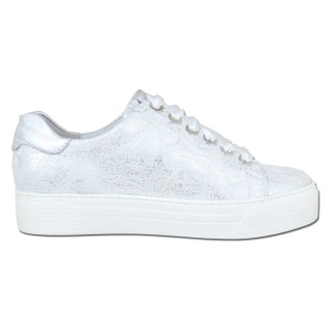 Pantofi dama argintiu casual piele naturala cu talpa joasa Semler 62-787-5-Argintiu