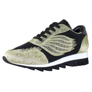 Pantofi dama auriu casual textil cu talpa joasa Gerry Weber G32318-867-811-Auriu