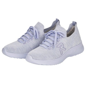 Pantofi dama mov sport textil cu talpa joasa Rieker 40701-30-Mov