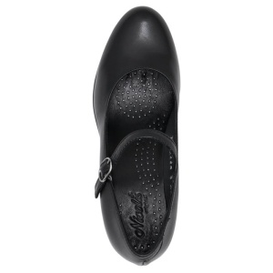 Pantofi dama negru casual piele naturala cu toc Nicolis 124346-Negru