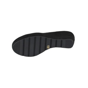Pantofi dama negru casual textil cu platforma s.Oliver 5-22428-26-001-Negru