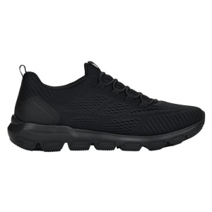 Pantofi dama negru sport textil cu talpa joasa Rieker 40405-00-Negru
