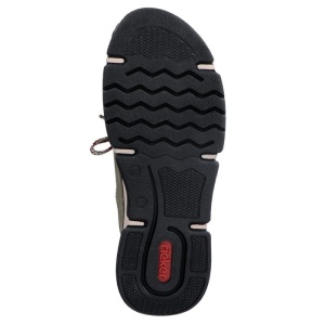 Pantofi dama verde casual piele ecologica cu talpa joasa Rieker 45973-54-Verde