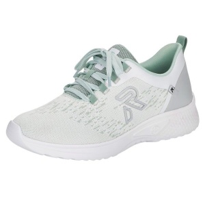 Pantofi dama verde sport textil cu talpa joasa Rieker 40702-52-Verde