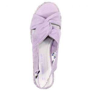 Sandale dama mov casual din textil cu platforma Marco Tozzi 2-28335-28-Mov