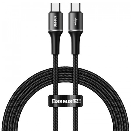 Cablu USB-C Baseus Halo, QC 3.0, PD 2.0, 60W, 3A, 1m (negru)