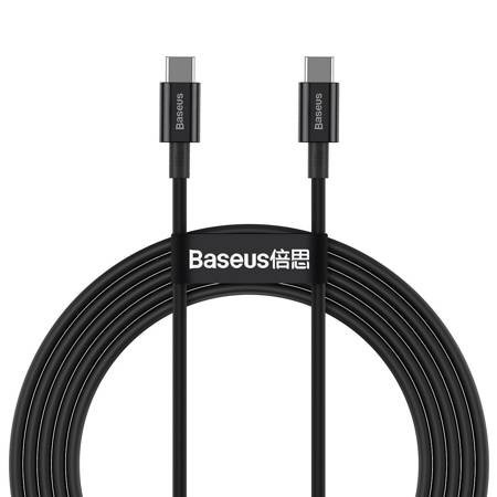 Cablu de date Type-C Baseus Fast Charge 100W, 2m, negru