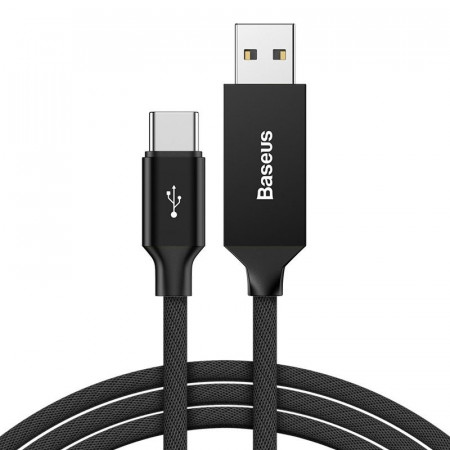 Cablu USB-C Baseus Artistic QC 3.0 5m 3A (negru)