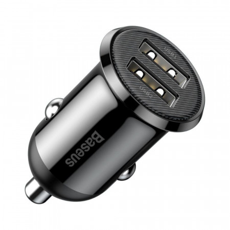 Incarcator auto Baseus Grain Pro, black