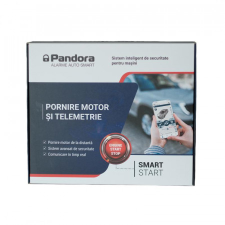 Alarma Auto Pandora Smart Start cu pornire motor din telefon si telemetrie