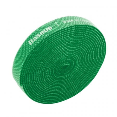 Organizator cabluri Baseus Rainbow Circle Velcro Straps 3m (verde)