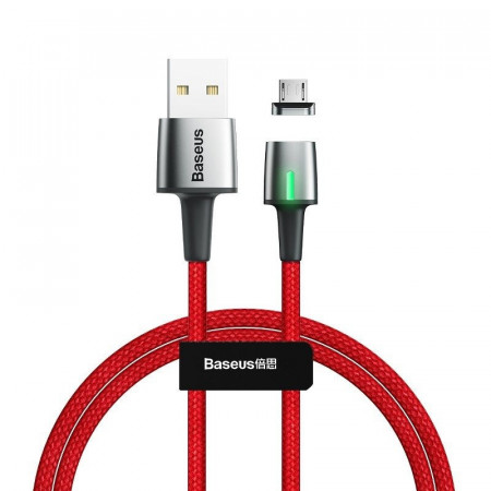 Cablu magnetic micro USB Baseus Zinc 1.5A 2m (rosu)