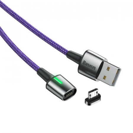 Cablu magnetic micro USB Baseus Zinc 1.5A 2m (violet)
