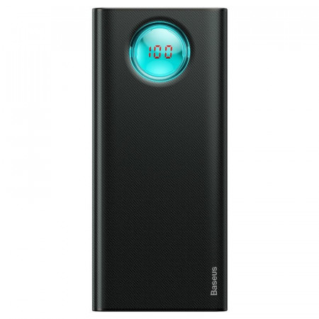 Powerbank 20000mAh cu display Baseus Ambilight 2x USB, QC 3.0, PD (negru)