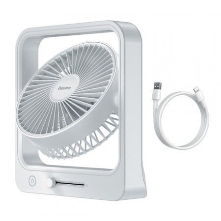 Ventilator portabil Baseus Cube (alb)