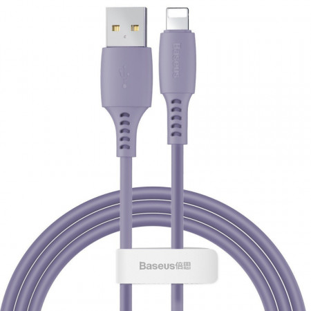 Cablu Lightning USB Baseus Colourful 1.2m 2.4A (violet)