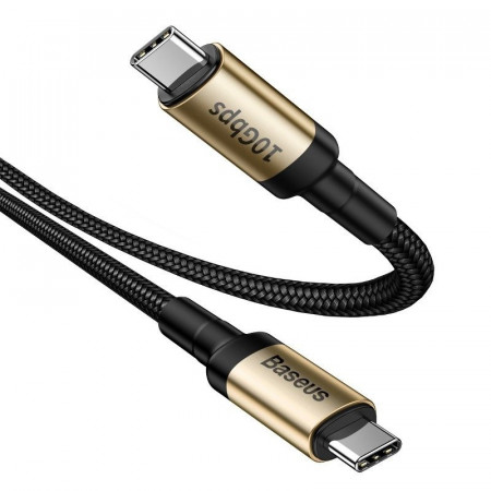Cablu USB-C 3.1 Baseus Cafule PD 10Gbps 100W 4K 1m (negru-auriu)