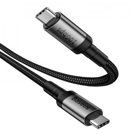 Cablu USB-C 3.1 Baseus Cafule PD 10Gbps 100W 4K 1m (negru-gri)