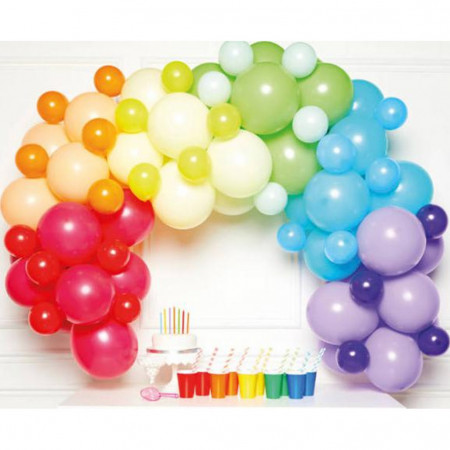 Ghirlanda set 78 baloane curcubeu
