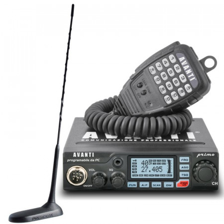 Promotie statie radio CB Avanti Primo + antena President Virginia UP