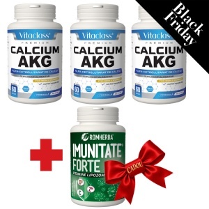 Black Friday Super Oferta 3 Calcium AKG+1 Imunitate Forte CADOU