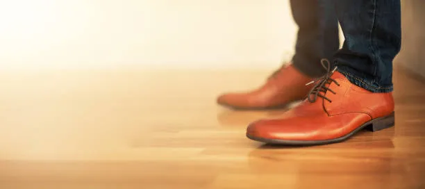 pantofi cognac pentru barbat