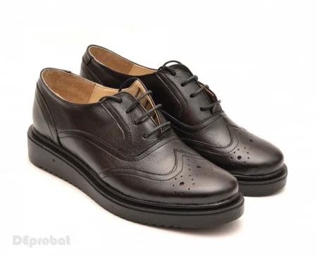 pantofi dama neagra derby