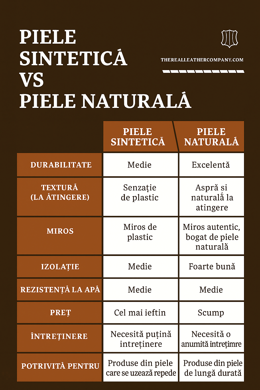 identificarea piele naturla si piele sintetic