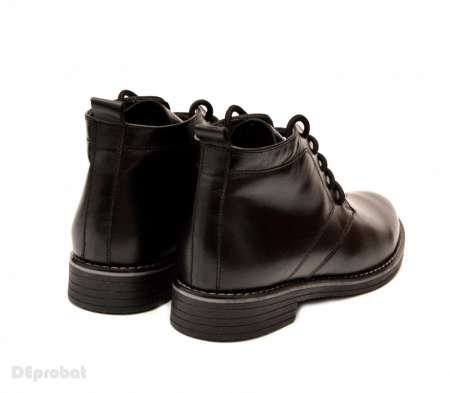 42 - Ghete barbati piele naturala Negre cu siret cod G31N - LICHIDARE STOC 42 - Img 4
