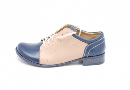 Pantofi dama piele naturala casual cu siret cod P93 - Img 2