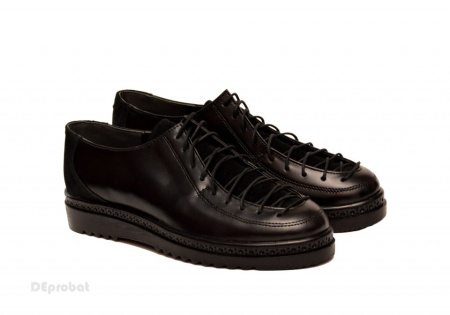 37 - Pantofi dama negri din piele naturala cod P186 - Lichidare Stoc