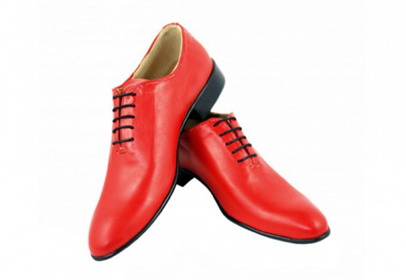 Pantofi barbatesti rosii piele naturala