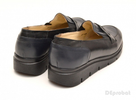 Pantofi dama casual-eleganti din piele naturala cu elastic cod P49 - Img 2