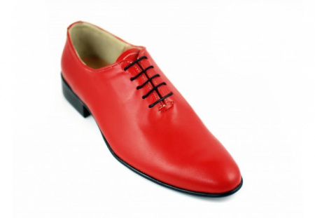 Pantofi barbatesti rosii piele naturala