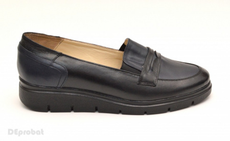 Pantofi dama casual-eleganti din piele naturala cu elastic cod P49 - Img 3