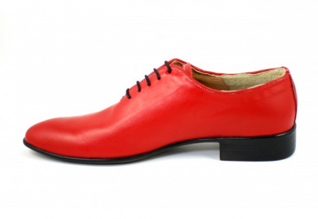 Pantofi barbatesti rosii piele naturala