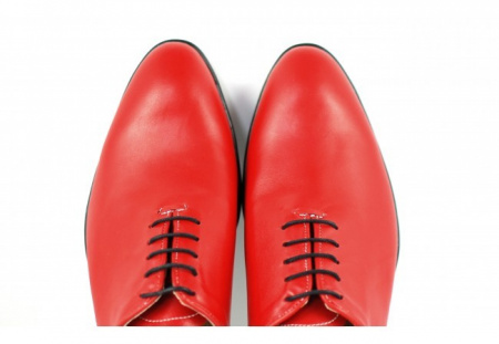 Pantofi barbatesti rosii piele naturala